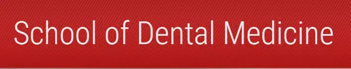 School of Dental Medicine header banner in red with white text
